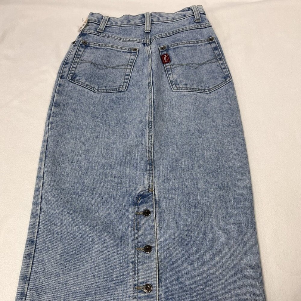 Vintage Z Cavaricci Denim Skirt NWT Womens 24 Made USA 90s Deadstock - Picture 9 of 15